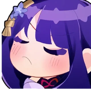 Sticker @anime_stickerr Райден - 3