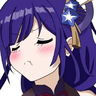 Sticker @anime_stickerr Райден - 0