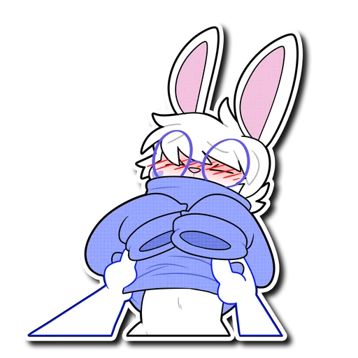 клипарт эскиз кролик