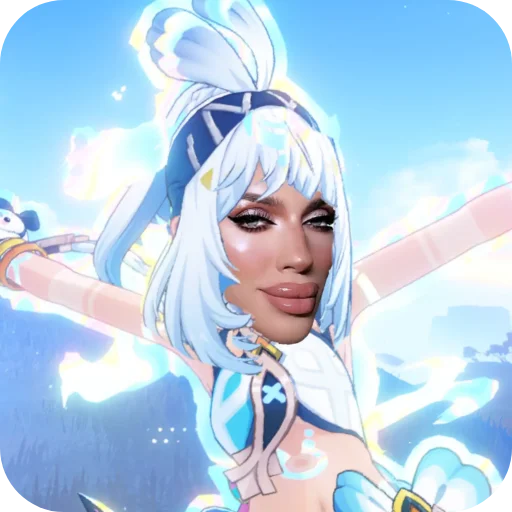 anime cartoon human face