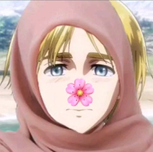 мультфильм цветок человеческое лицо