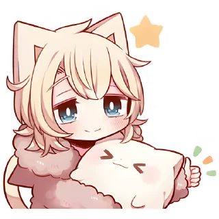 Sticker Сонный котёнок 2 @Nyasticks - 3