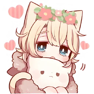 Sticker Сонный котёнок 2 @Nyasticks - 6