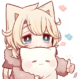 Sticker Сонный котёнок 2 @Nyasticks - 8