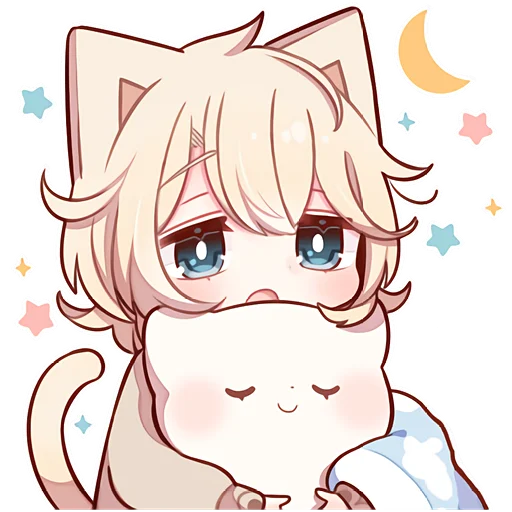 Sticker Sleep_kitten3_Nyasticks - 1