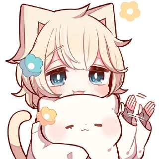 Sticker Сонный котёнок 3 @Nyasticks - 7