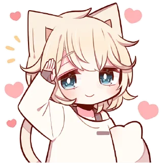 Sticker Сонный котёнок 3 @Nyasticks - 2