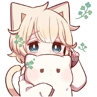 Sticker Сонный котёнок 3 @Nyasticks - 9