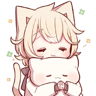 Sticker Сонный котёнок 3 @Nyasticks - 11