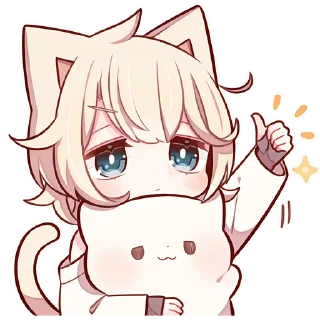 Sticker Сонный котёнок 3 @Nyasticks - 5