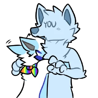 Sticker Sleet Arctic Fox - 1