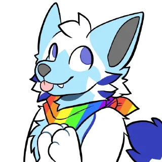 Sticker Sleet Arctic Fox - 2