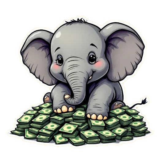 Sticker SlonCoin - 1