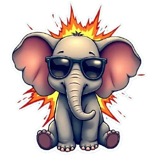 Sticker 💪Наш слон — @TapSlon - 11