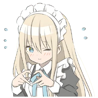 Sticker Служанка @nyasticks - 2