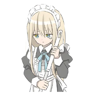 Sticker Служанка @nyasticks - 10