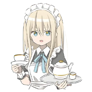 Sticker Служанка @nyasticks - 9