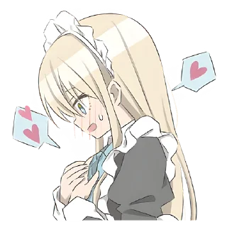 Sticker Служанка @nyasticks - 1