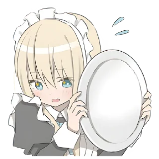 Sticker Служанка @nyasticks - 5