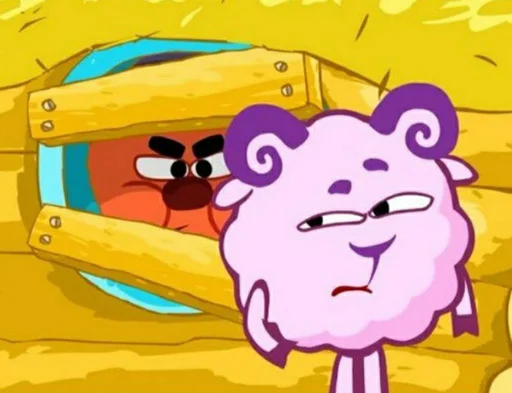 Sticker Смешарики. Названия серий - 3