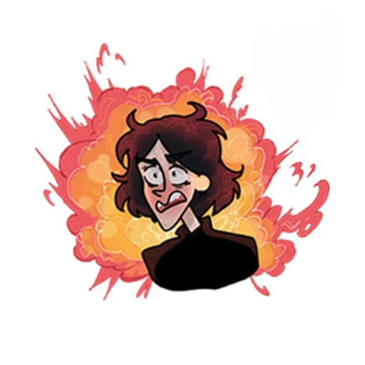 cartoon illustration human face