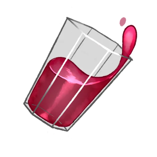 безалкогольный напиток красный эскиз