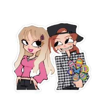 Sticker Снежа и Анджелка - 8