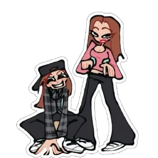 Sticker Снежа и Анджелка - 1