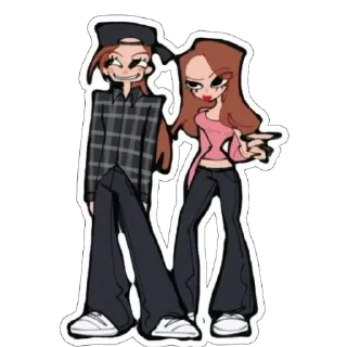 Sticker Снежа и Анджелка - 11