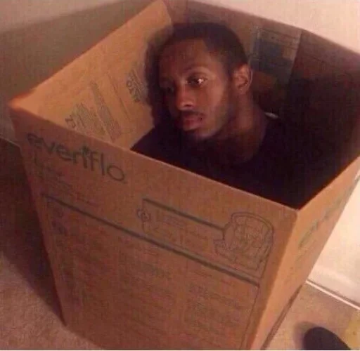 box container human face