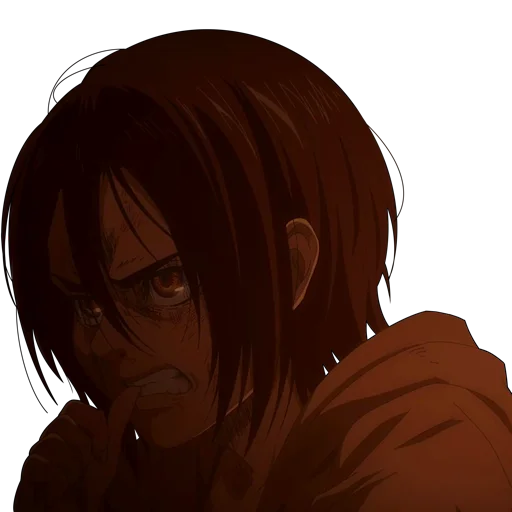 cartoon anime human face