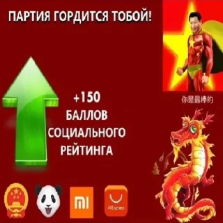 Sticker SOCIAL CREDIT -∞ - 8