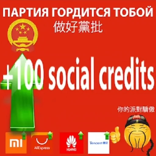 Sticker SOCIAL CREDIT -∞ - 9