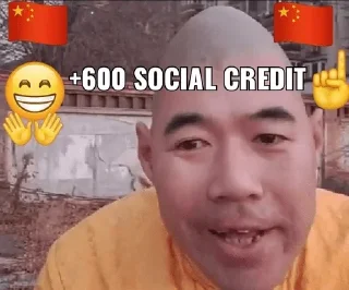 Sticker Social Credit - 9