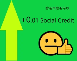 Sticker Social Credit - 7