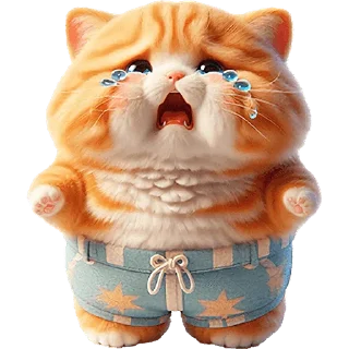 Sticker Летний котик @Nyasticks - 11