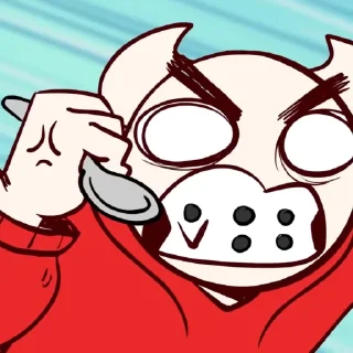 Sticker агрессивная помидорка | SomeThingElseYT | - 0