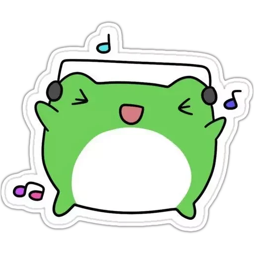 Sticker @GIFSTIKI 🐸 Froggy - 6