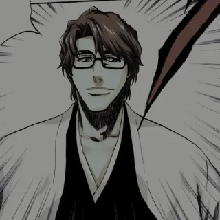 Стикер Sōsuke Aizen @numen_sticker - 0