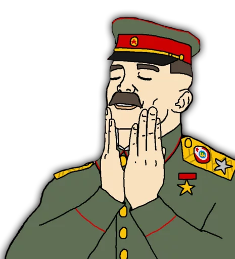 drawing military uniform human face