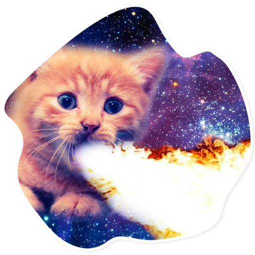 Стикер SpaceCats1 - 1