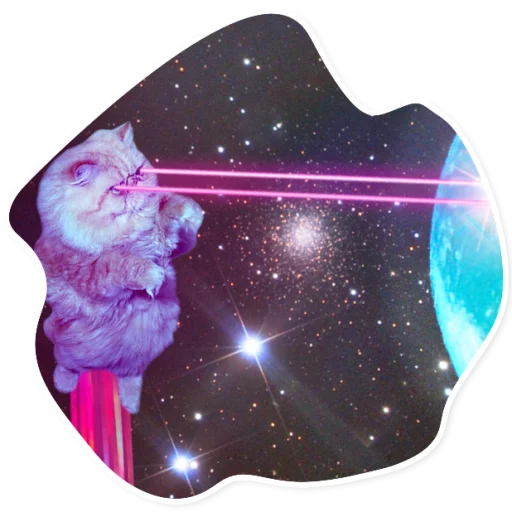 Sticker SpaceCats1 - 1