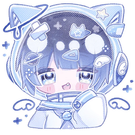 Sticker Space_Cat_Nyasticks - 1