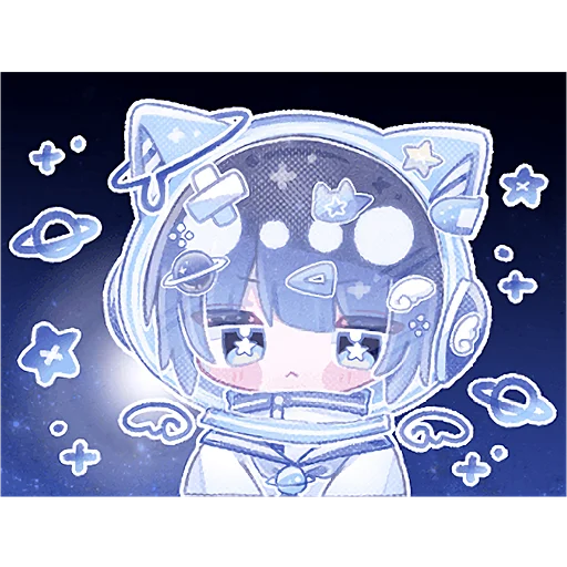Sticker Space_Cat_Nyasticks - 1