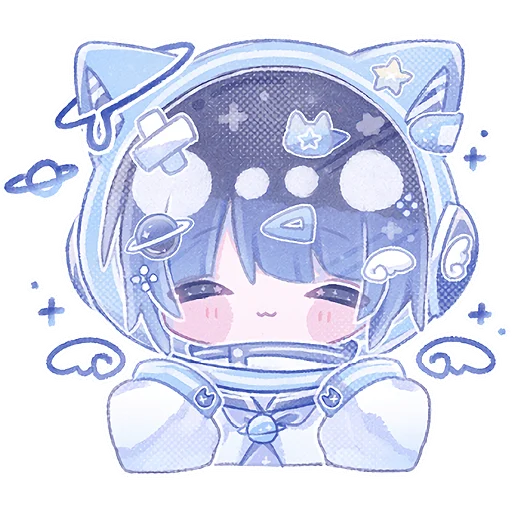 Sticker Space_Cat_Nyasticks - 1