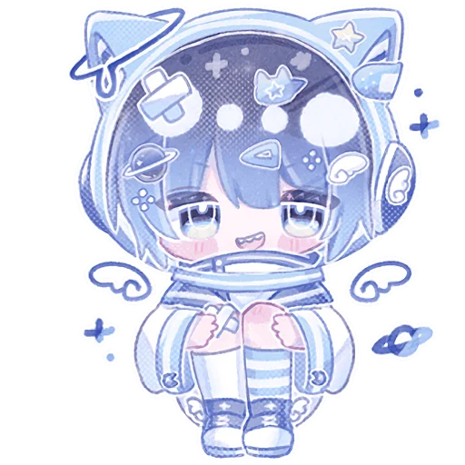 Sticker Space_Cat_Nyasticks - 1