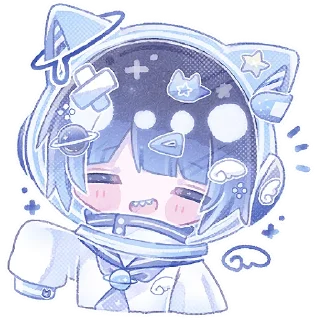 Sticker Космический котик @Nyasticks - 9