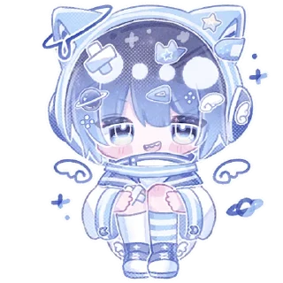 Sticker Космический котик @Nyasticks - 1