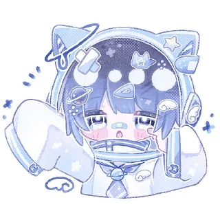 Sticker Космический котик @Nyasticks - 6