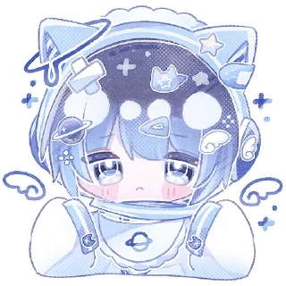 Sticker Космический котик @Nyasticks - 3